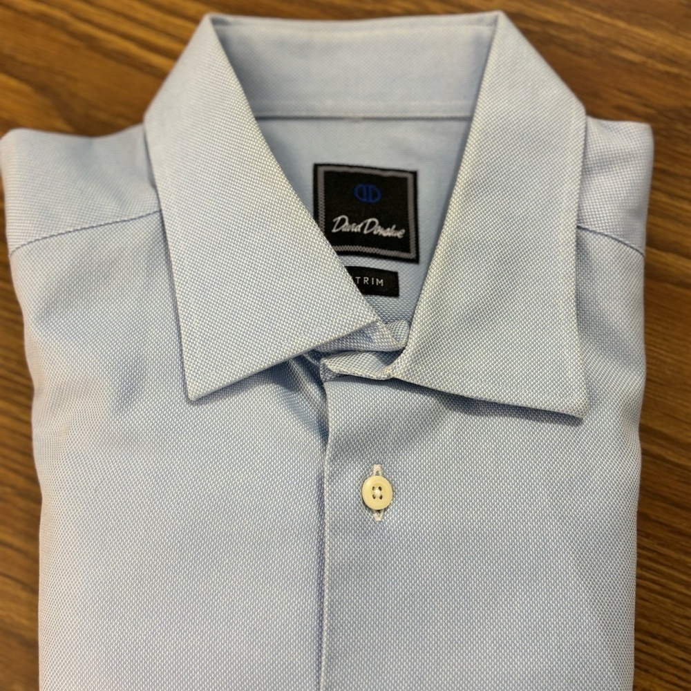 David Donahue Men's Sky Blue Dress Shirt